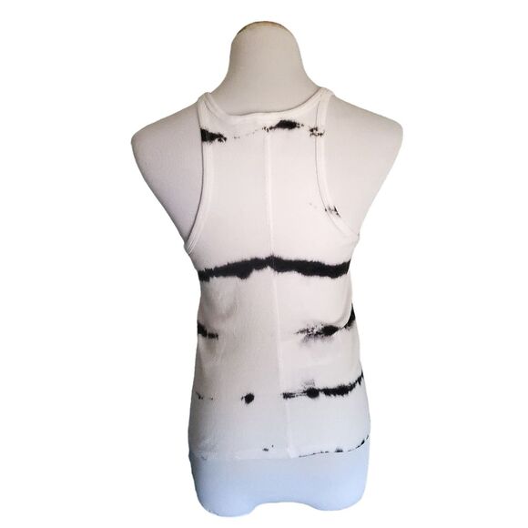 Levi’s tie dye High Neck Tank Top Womens Medium Black and White - Picture 5 of 13
